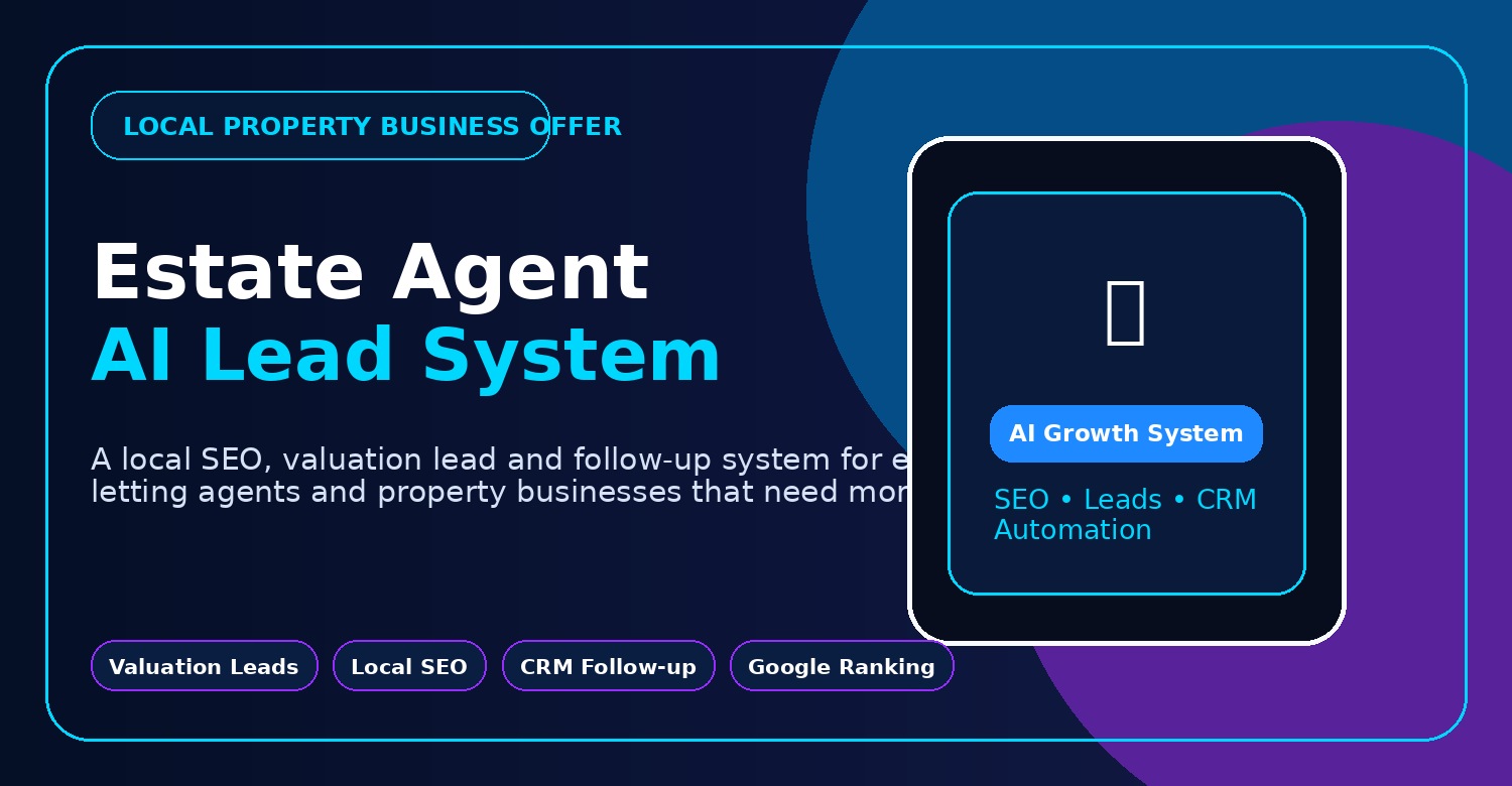 Estate agent AI lead system offer